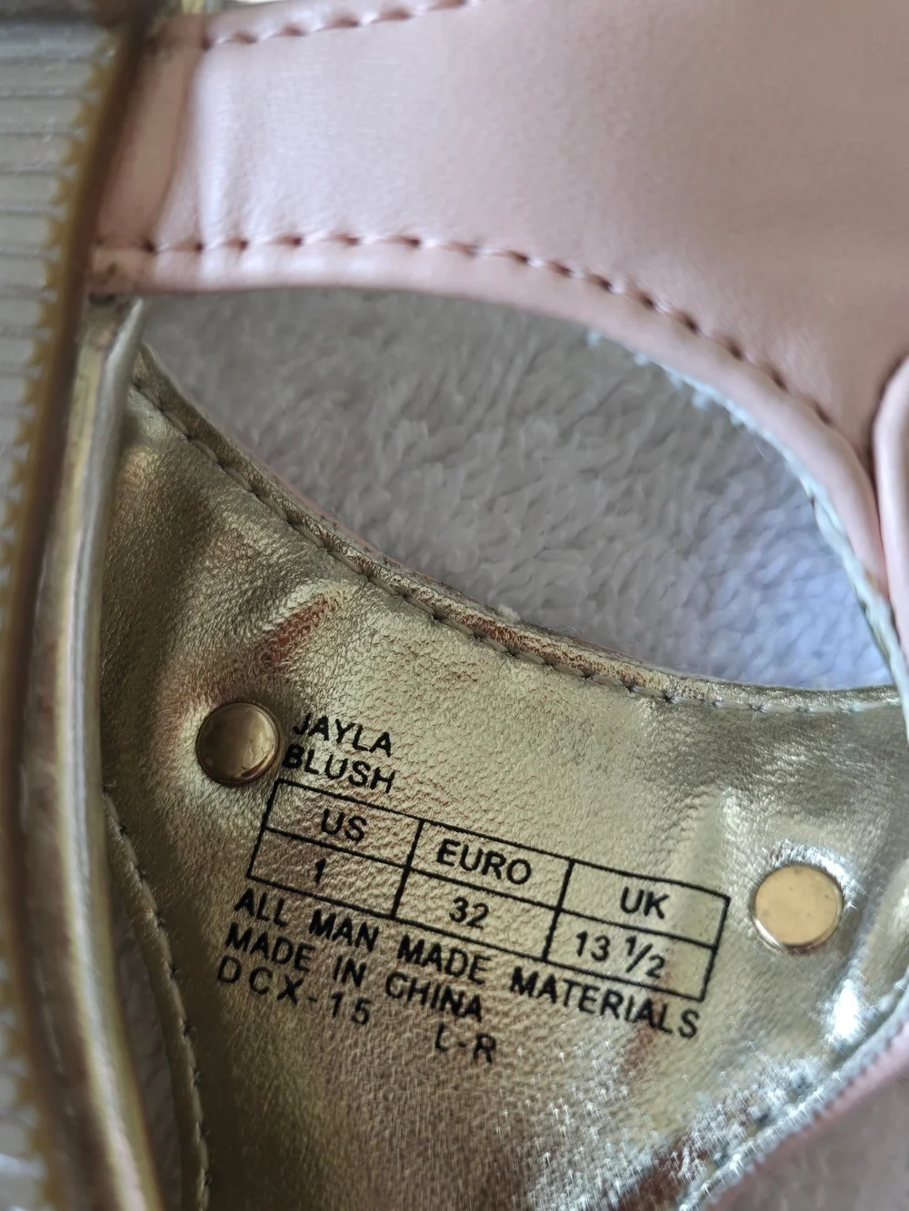 Michael Kors Girls' Pink Sandals with Gold Trim